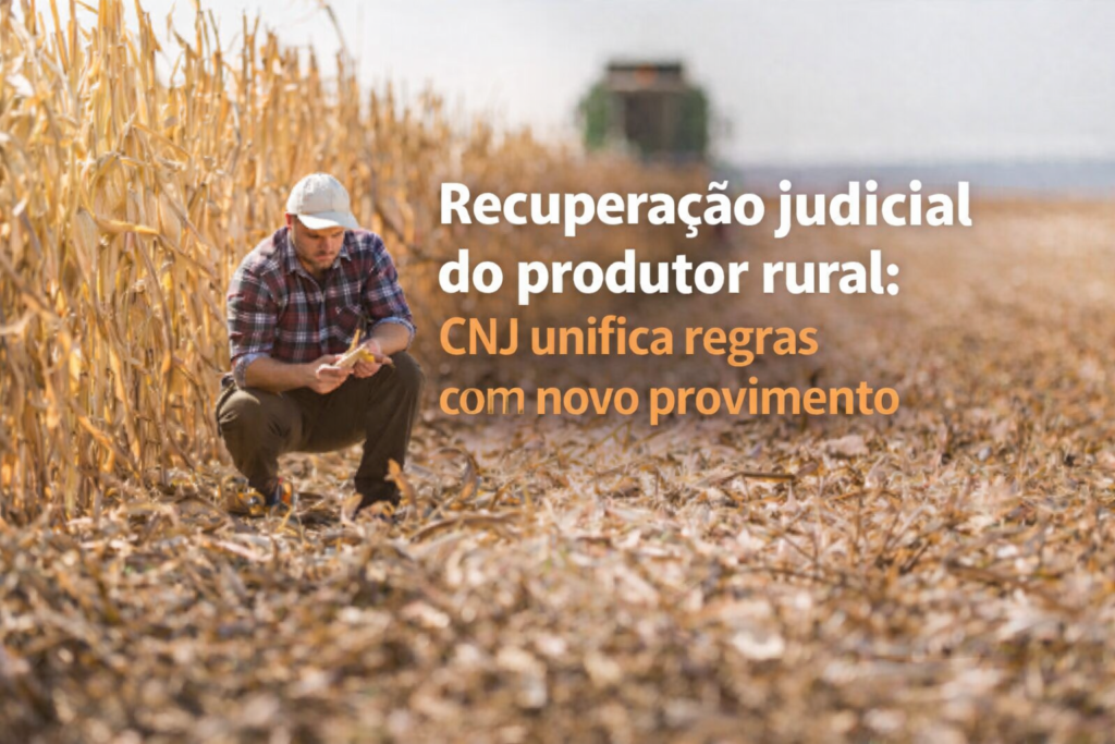 Recuperação judicial do produtor rural: o que muda com o novo provimento nº 2016/2026 do CNJ.