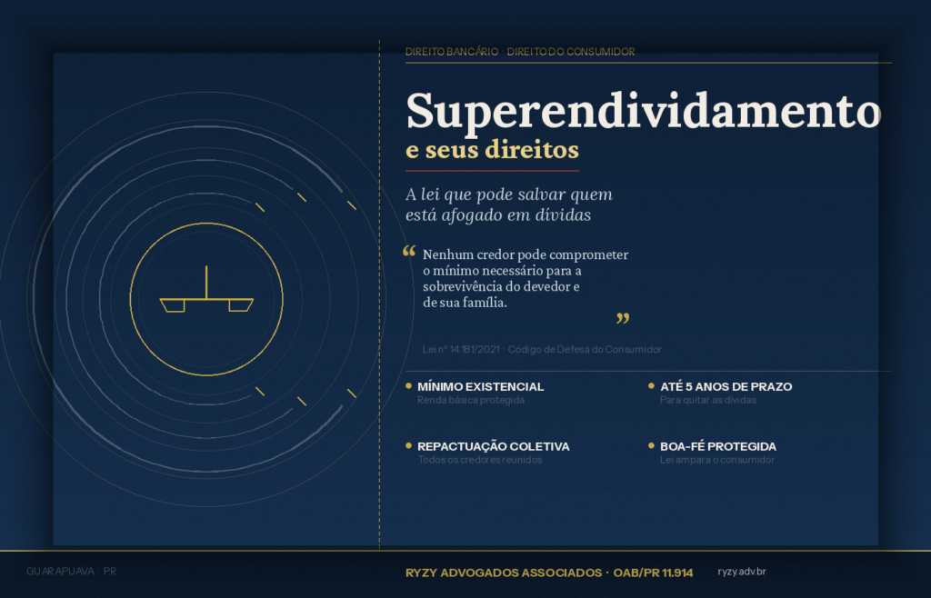 Superendividamento: a lei que pode salvar quem está afogado em dívidas.